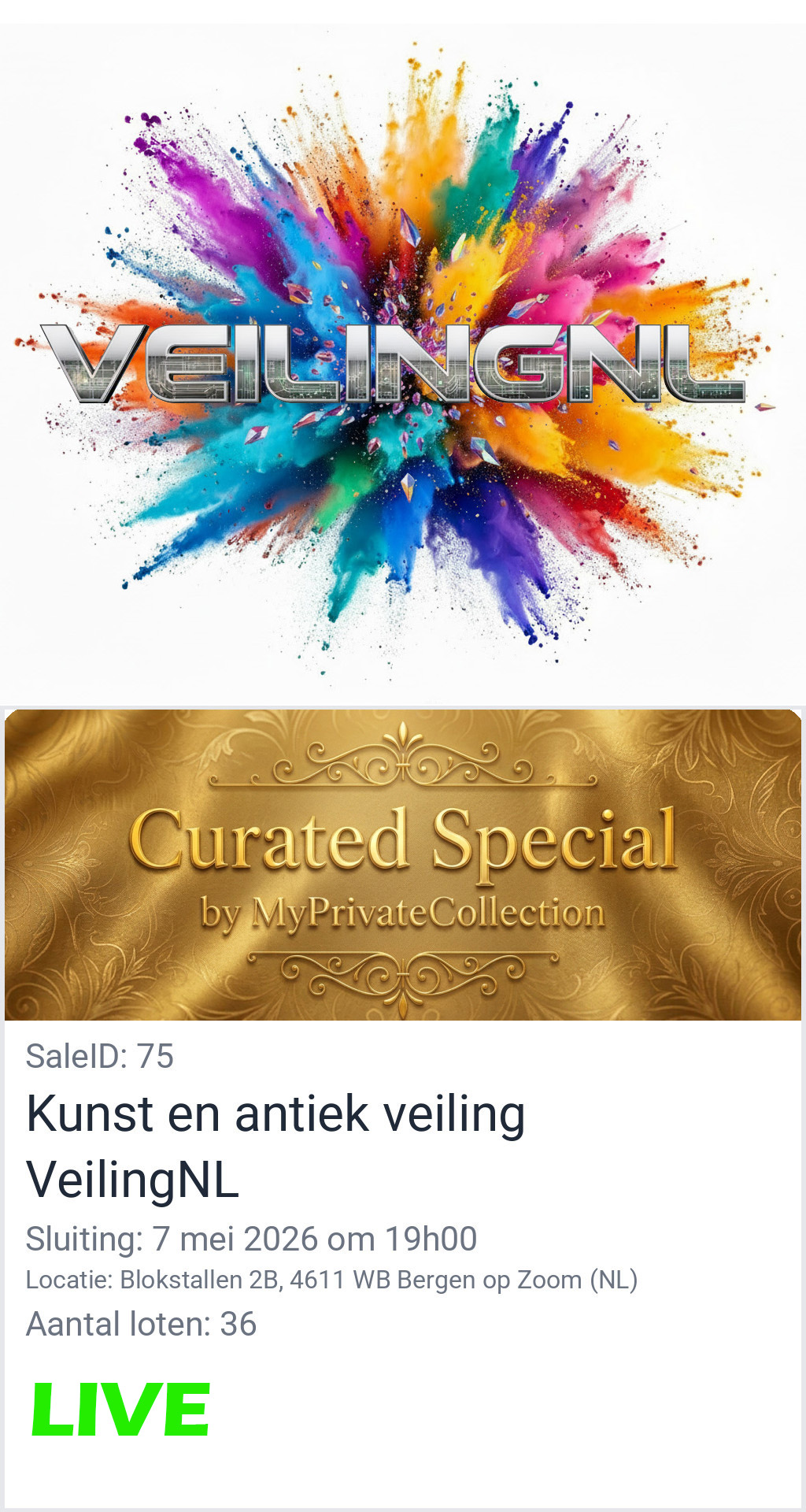 Veiling 75
